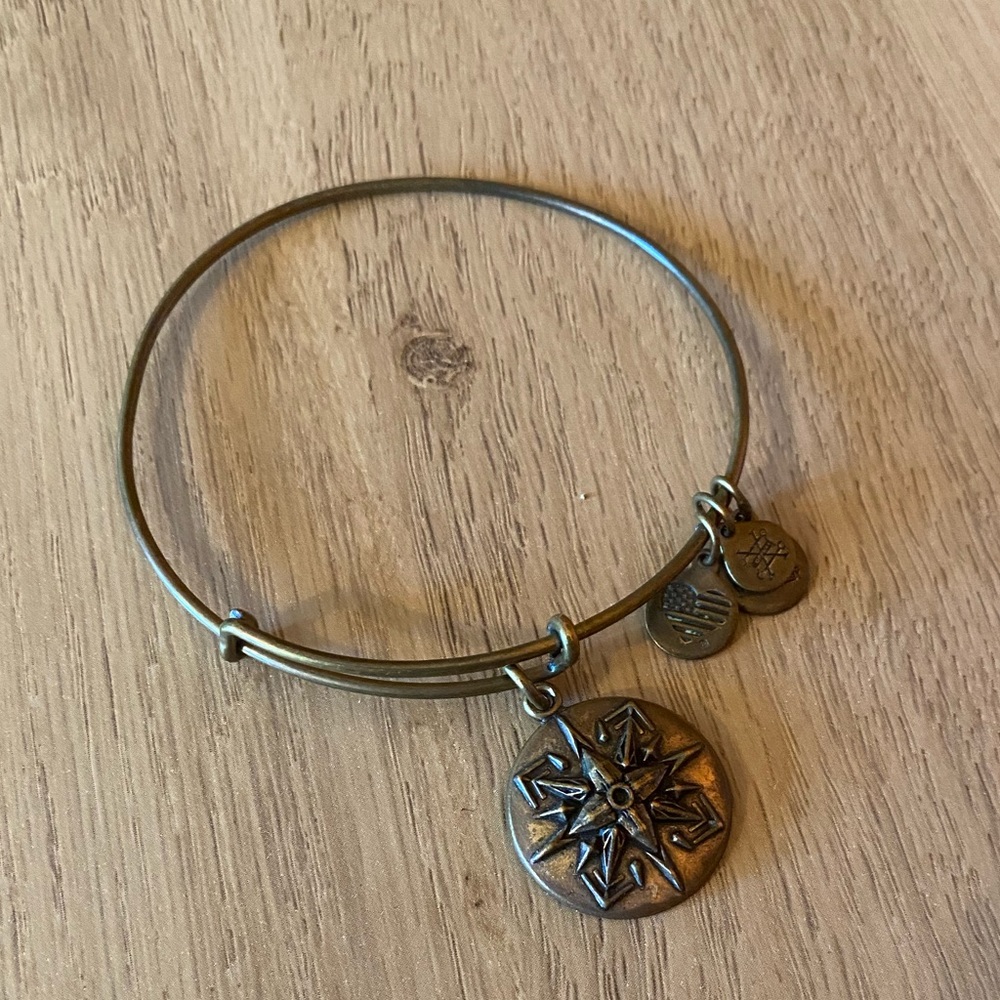 Alex & Ani Bronze Compass Bracelet